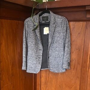 NWT Lucky Brand Women's Heathered Gray Blazer